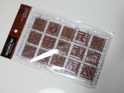 チョコレート タブレット 型