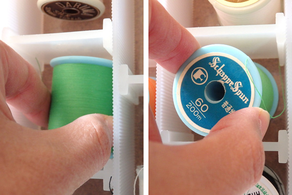 ミシン糸 ボビン 収納 100均 ダイソー セクションケース